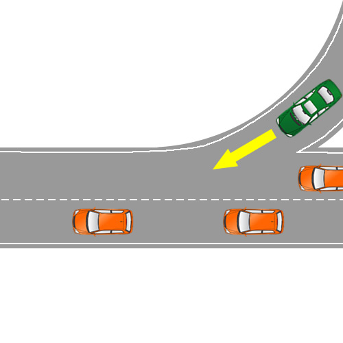 当进入高速公路时，你应该：